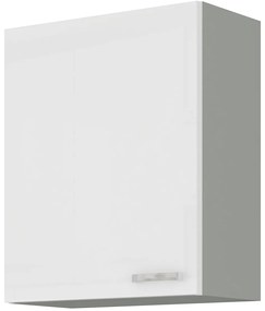 Dulap superior de bucătărie Brunea 60 G-72 1F (gri + alb lucios). 1024985