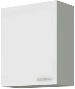 Dulap superior de bucătărie Brunea 60 G-72 1F (gri + alb lucios). 1024985