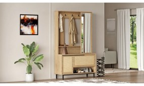 Cuier cu raft pentru pantofi Once Walnut and Oak