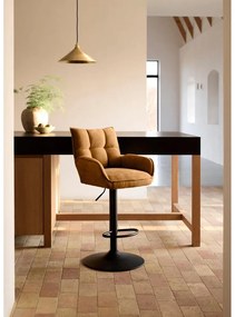 Scaune de bar portocalii cu înălțime ajustabilă 2 buc. Marilla – Unique Furniture