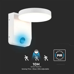Aplică LED de exterior cu senzor LED/17W/230V IP65 4000K alb