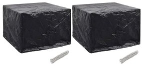 vidaXL Huse mobilier grădină, 2 buc., 8 ocheți, 122 x 112 x 98 cm