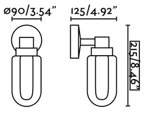 Aplica LED pentru baie design minimalist IP44 BRUME
