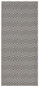 Covor de exterior NORTHRUGS Karo 80 x 120 cm, negru-alb