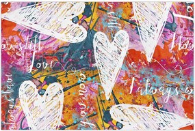 Tablou - Inima pe un fundal abstract (90x60 cm)