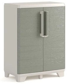 Dulap din plastic WOOD GRAIN LOW , 97 x 68 x 39 cm
