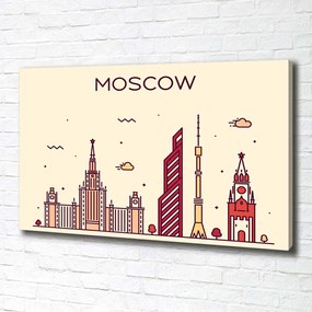 Pictură pe pânză Clădiri din moscova
