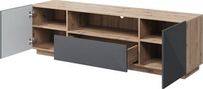 Comodă TV cu sertar Asha 167 cm - artisan / rivier stone mat