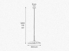 Pendul realizat manual din alama Elio 30cm
