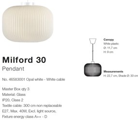 Pendul modern stil scandinav Milford 30 46583001 NL
