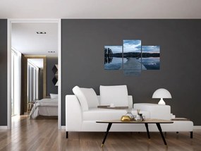 Tablou - Ponton de lemn, lac (90x60 cm)