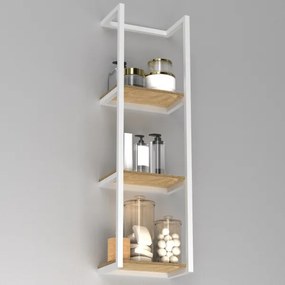Suport de perete pentru prosoape 78x23 cm alb
