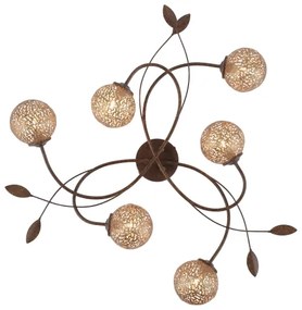 Paul Neuhaus 6398-48 - Lustră aplicată GRETA 6xG9/40W/230V