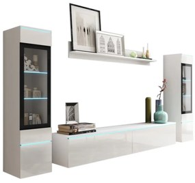 Expedo Set mobilier VIPER II, alb/alb luciu