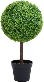 vidaXL Plantă artificială cimișir cu ghiveci, verde, 71cm, formă minge