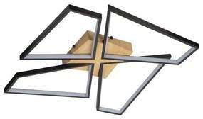 Plafonieră LED dimabilă LED/115W/230V 3000-6500K maro/negru + telecomandă