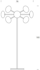 Lampadar, Lampa de podea LUX, Sticla Suflata, Breath