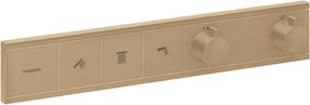Baterie cada-dus incastrata Hansgrohe RainSelect termostatata bronz periat 3 functii