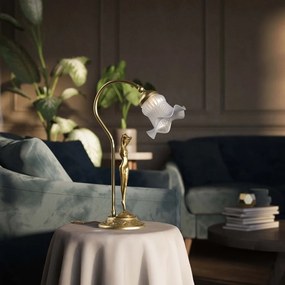 Lampa de masa figura feminina din alama Donne