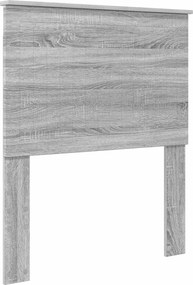 vidaXL Tăblie cap cu headboard Gri Sonoma 80 cm Lemn compozit