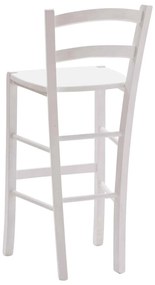 SCAUN BAR LEMN - ALB