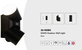 Aplica de perete lumina ambientala exterior Soho LED