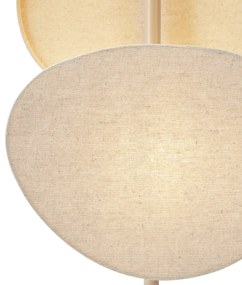 Lampă de podea Japandi bej cu 3 lumini - Organica