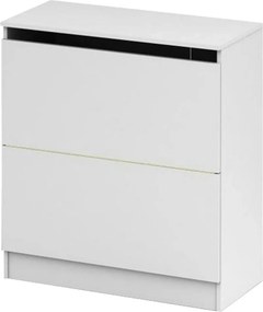 Dulap BETTY 2 BE-02-040, alb, DTD laminat, cu 2 usi, 85x39x93 cm