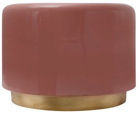 Masuta de cafea rotunda din fier 51,5x51,5x43 cm roz