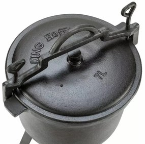 Cazan de vanatoare Kinghoff KH 2242, 7 litri, Emailat, Negru
