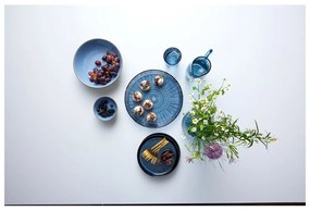 Farfurie neagră/albastră pentru desert din gresie ø 21 cm Gastro Dark Blue/Black – Bitz