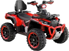 ATV Electric cu acumulator pentru copii NOVOKIDS™ MonsterQuad PRO , Cu melodii si lumini, Lungime 113 cm, 3-8 ani , Max 35 kg , Roti EVA, 12V, 4
