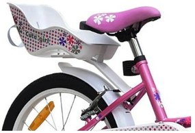 Bicicleta pentru copii NOVOKIDS™ Splend'Or Boom PRO Edition, Cu cosulet pentru papusi, Roti 20" inch, Maxim 50 kg, Cadru din otel, Roti ajutatoare