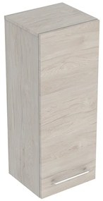 Dulap inalt suspendat, Geberit, Selnova Square, cu o usa, 85 cm, nuc american hickory deschis