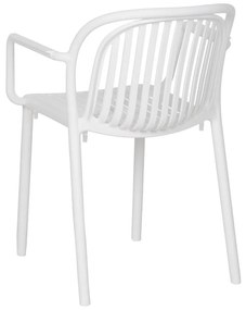 Scaun de dining alb din plastic Alia – Ixia