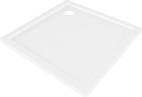 Mexen Flow dulap de duș pătrat slim 75 x 75 cm, alb lucios - 46S107575