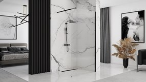 Paravan de dus Aero Intimo Negru Mat 90cm, Rea
