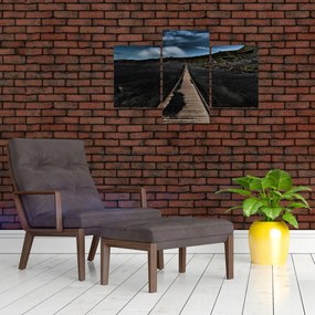 Tablou drumul de lemn în amurg (90x60 cm)
