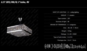 Lustra moderna cristal Bohemia L17 201/06/6; F tube