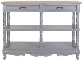 Consola, gri, din lemn de paulownia, Auria