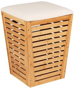 Coș de rufe din bambus 55 l - Wenko