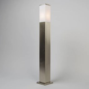 Lampă de exterior din oțel 80cm IP44 - Malios cu țăruș de pământ și glande de cablu