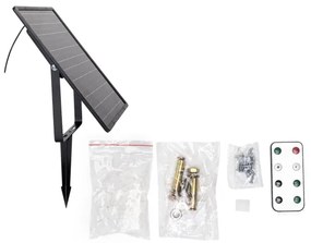 Bandă LED solară dimabilă LED/20W/3,2V 20 m 2700K IP65 + telecomandă