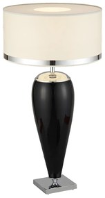 Veioza/Lampa de masa inalta design elegant LORENA negru/alb
