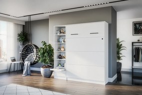Dulap Modern Loft S pentru pat rabatabil vertical - alb mat