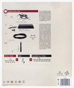 Paulmann 94418 - Set 5x LED 4,5W spot ROUNDMAC 230V negru