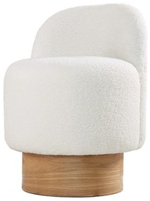 Taburet Monre Teddy Alb