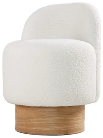 Taburet Monre Teddy Alb