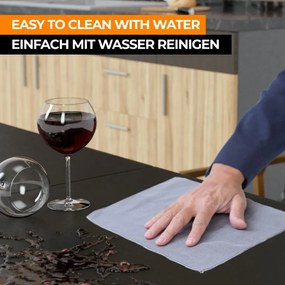 Jago Masă pliabilă 183 cm pentru 8 persoane - negru