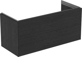 Dulap baza suspendat Ideal Standard Atelier Conca 2 sertare finisaj stejar inchis 120 cm